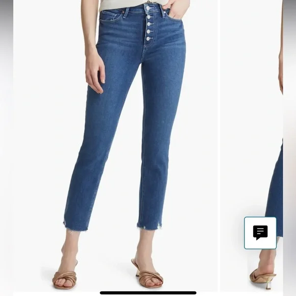 (23) NWT Paige Cindy Crop Jeans - Picture 4 of 10